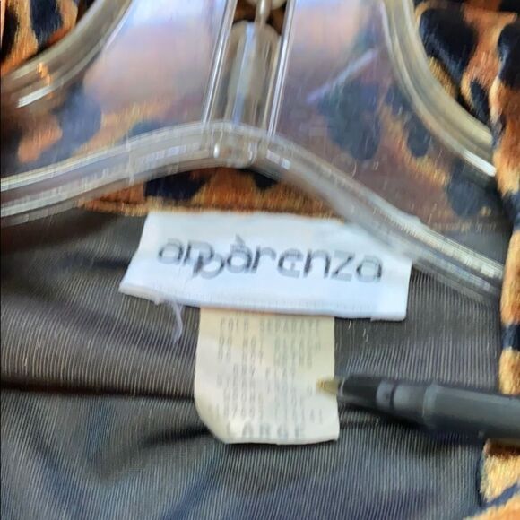 Vtg Apparenza Blouse large Cheetah print VTG - Picture 5 of 5